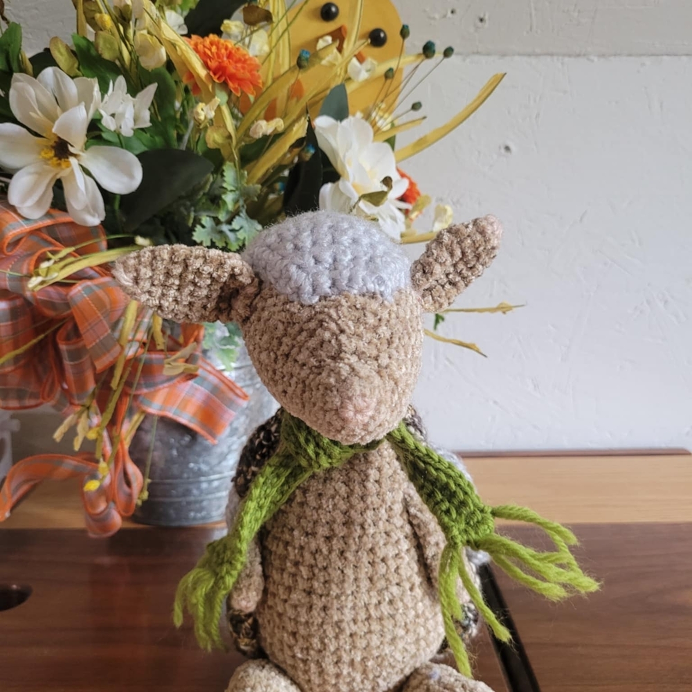 Ramon the Armadillo - Crocheted Stuffed Animal